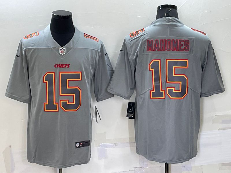 Men Kansas City Chiefs #15 Mahomes Grey 2022 Nike Limited Vapor Untouchable NFL Jersey